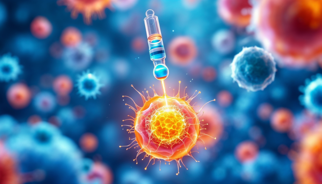 Life-Changing Hormones:  A detailed illustration of insulin regulation in the body, showing glucose being absorbed into cells with the help of insulin. Include labels for blood sugar levels, pancreas, insulin, and glucose transporters for clarity.
Alt Text: Illustration of how insulin regulates blood sugar by helping glucose enter body cells.