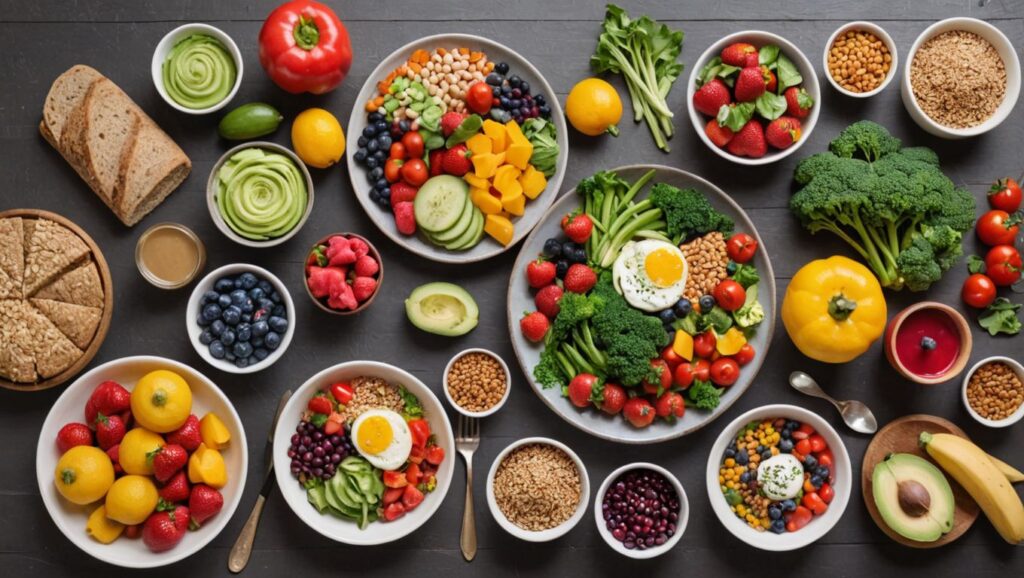 "Proven Techniques: Maintaining a Balanced Diet - An image of a colorful and nutritious meal with fresh vegetables, fruits, and whole grains."

Alt Text: A colorful and nutritious meal with fresh vegetables, fruits, and whole grains.