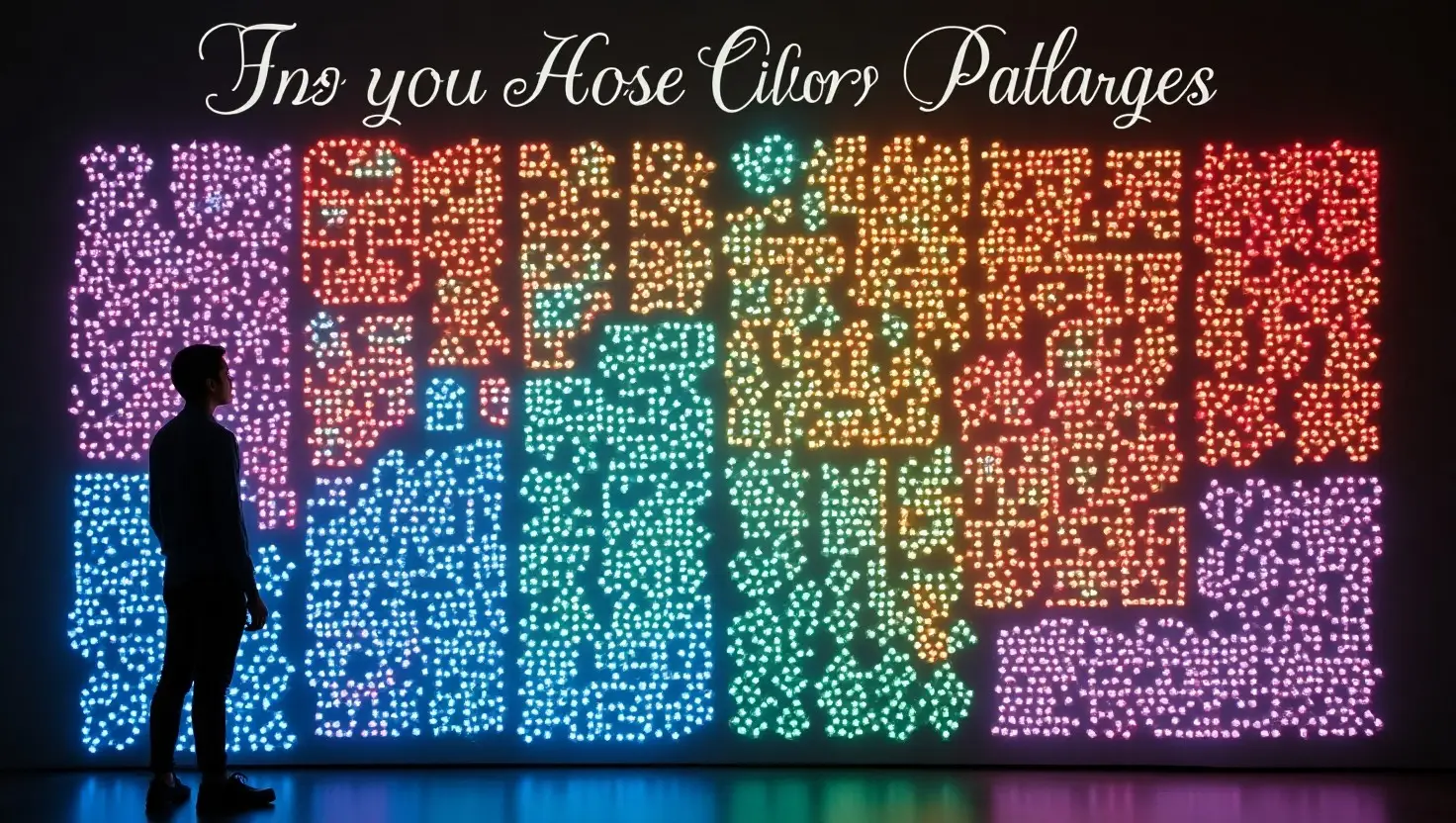 "Color blindness challenge board showcasing colorful patterns for testing visual perception."