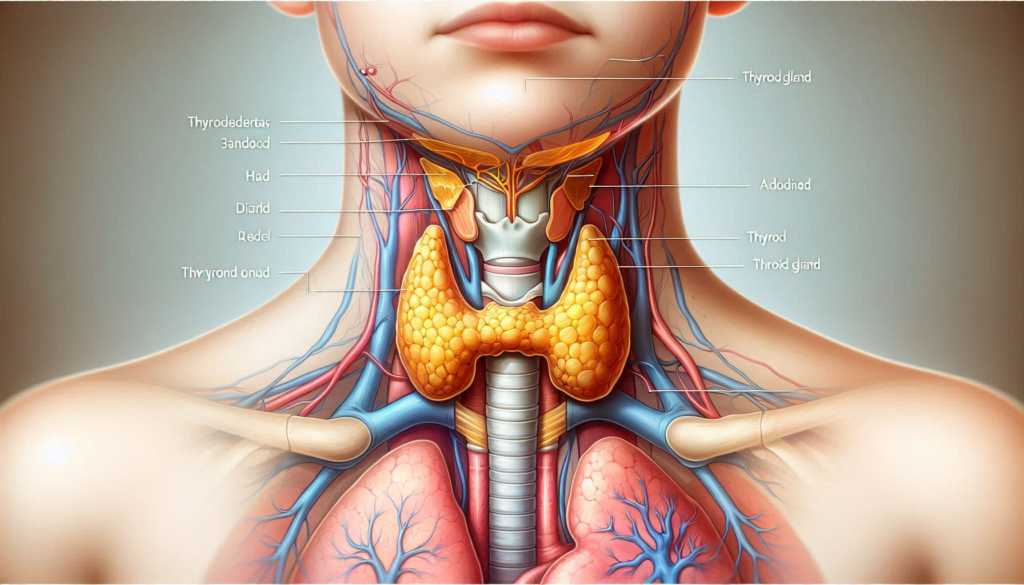 Thyroid Problems: a close-up of a human body