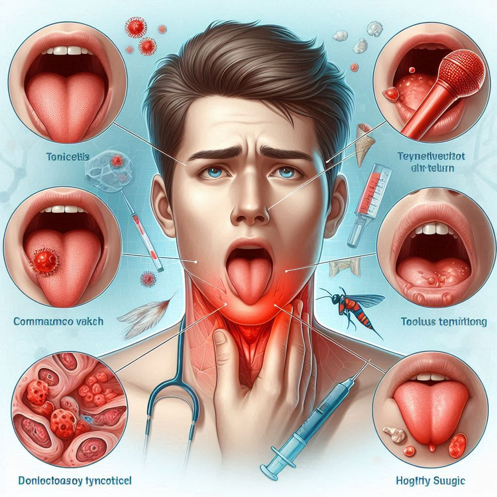 Viral Tonsillitis complications chart for emergency awareness