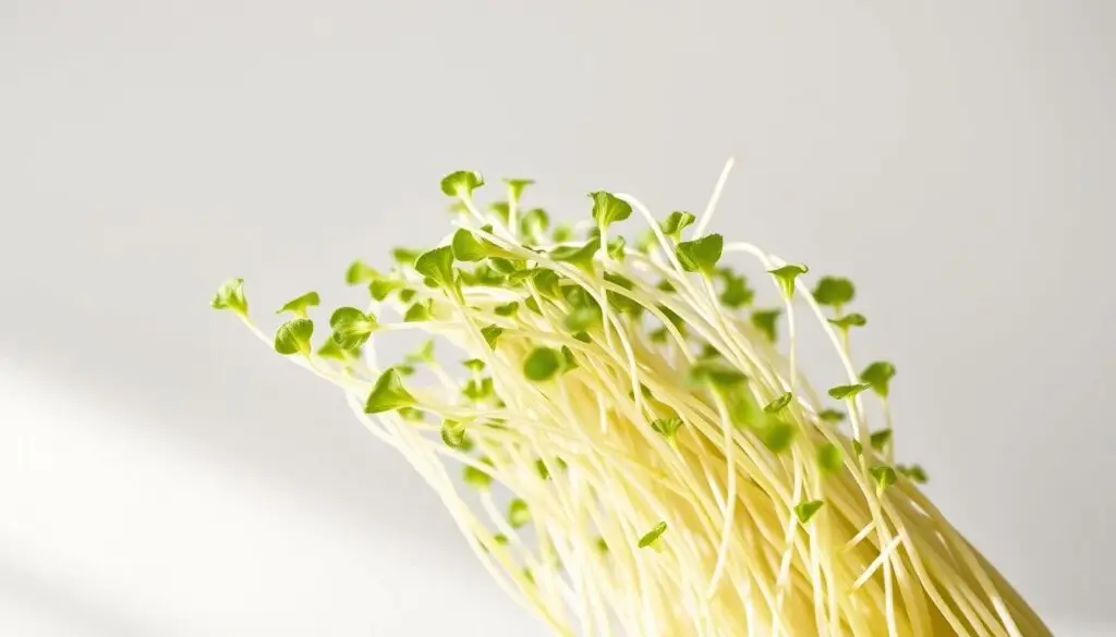 a close up of sprouts