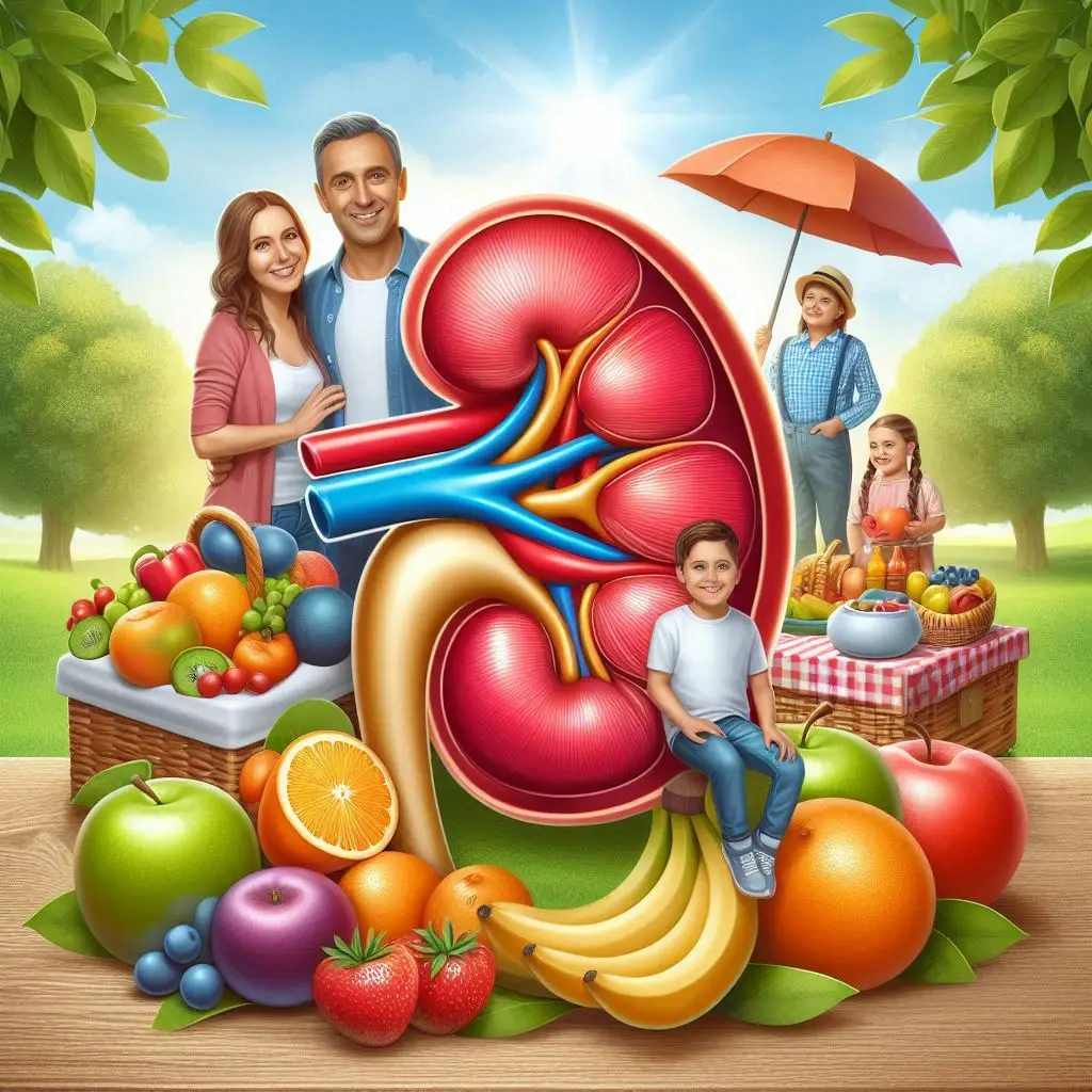 "Person drinking water to promote kidney health"
