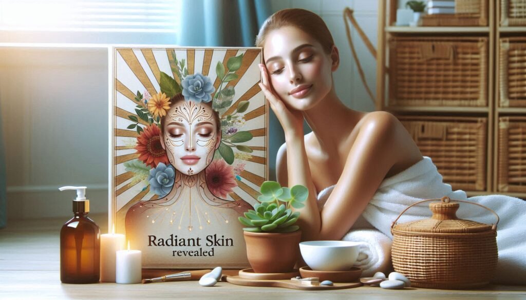 "Radiant skin achieved with mindful living practices"