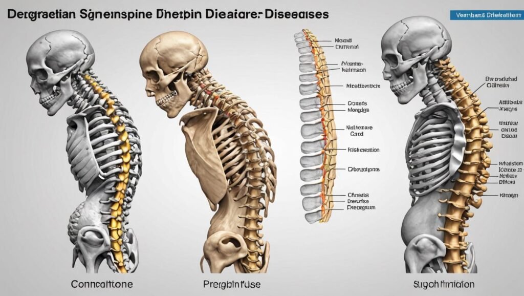 a diagram of the spine and spine