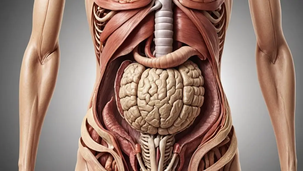 Stommaach Cancer: A medical illustration showing the anatomy of the stomach and the location of stomach cancer." Alt Text: "Medical illustration of the stomach anatomy highlighting the location of stomach cancer."