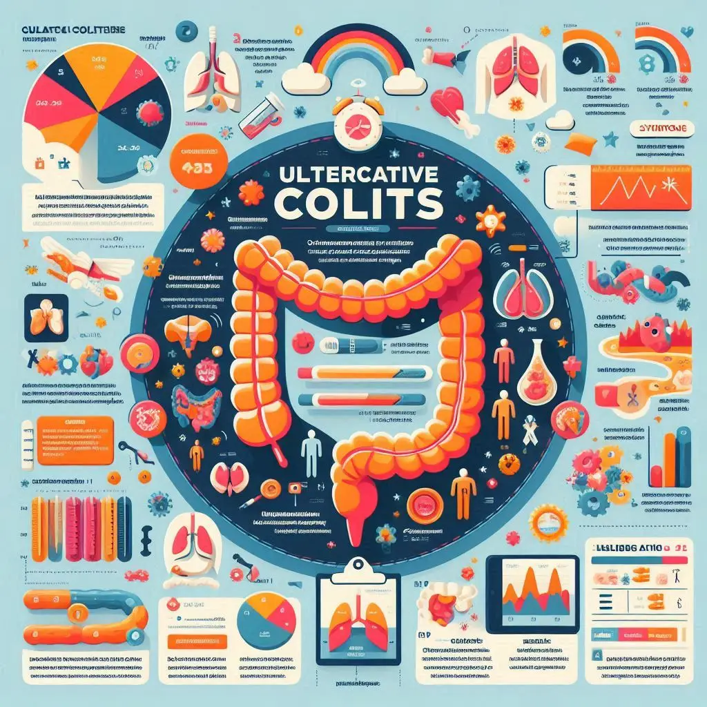 Ulcerative Colitis: An informative illustration displaying crucial facts about Ulcerative Colitis, highlighting the key points for better understanding and awareness."