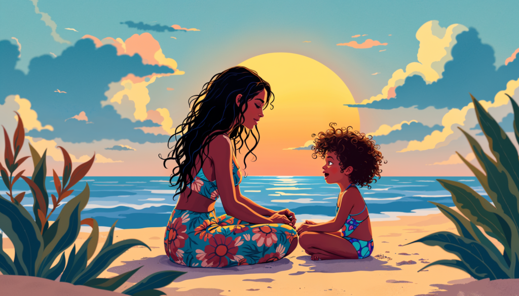 Emotional strength in children—parent teaching emotional awareness through storytelling.